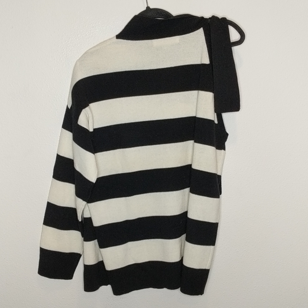 Robert Rodriguez Striped One Shoulder Sweater H2 - Picture 4 of 7